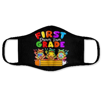 Discover Frog First Grade Dream Team Back to School Face Masks