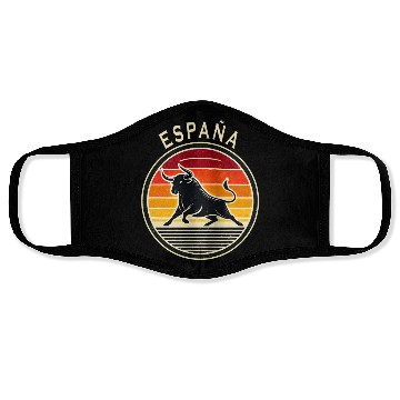 Discover Spain Taurus Design Face Masks