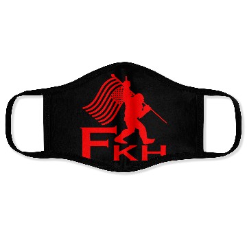 Discover Bigfoot FKH Flag LIKE US ON FACEBOOK # Face Masks