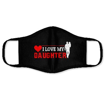 Discover I Love My Daughter to Dad Funny Father's Day Daddy Face Masks