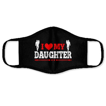 Discover I Love My Daughter to Dad Funny Father's Day Daddy Face Masks