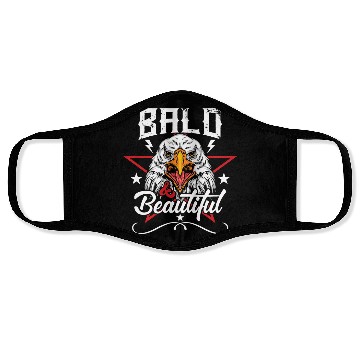 Discover Bald & Beautiful American Eagle with Stars and Face Masks
