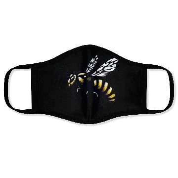 Discover Two Color Wasp Insect Art 2 Face Masks
