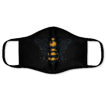 Discover Honey Bee Insect Art 2 Face Masks