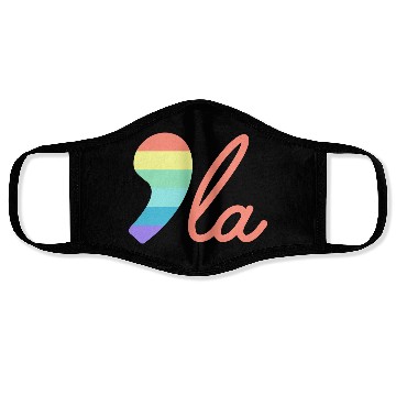 Discover Comma La Kamala Harris Rainbow Election 2024 Face Masks