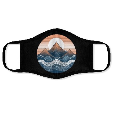Discover Mountain and Ocean Face Masks