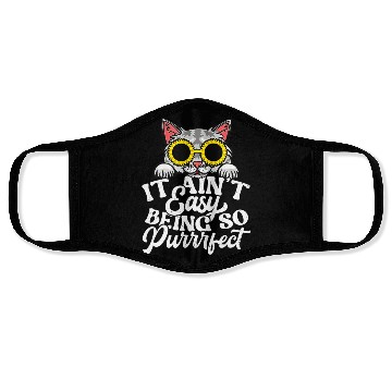 Discover Funny cat cat lover ee cat owner cat Face Masks