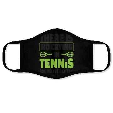 Discover Funny Tennis Player Racket There Face Masks