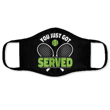 Discover Funny Tennis Player Racket Friends Face Masks