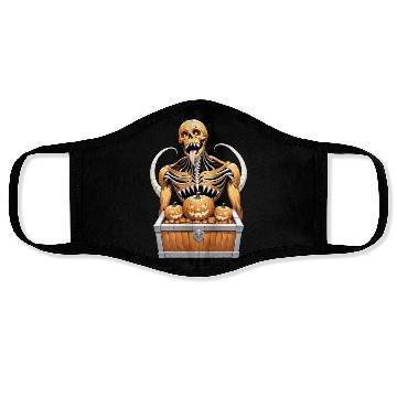 Discover Heavy Metal Skeletons and Skulls Halloween Art Face Masks