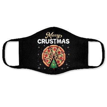 Discover Merry Crustmas Pizza Face Masks