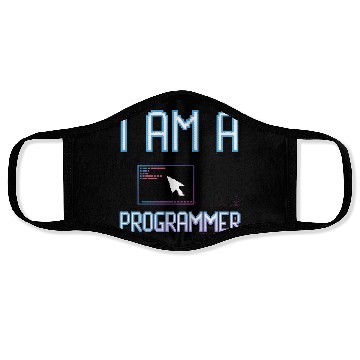 Discover I'm a programmer Face Masks