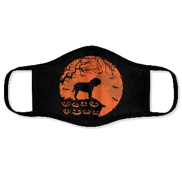 Discover Neopolitan Mastiff And Moon Halloween Dog Lover Face Masks