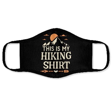 Discover This Is My Hiking Face Masks Wanderlust Retro