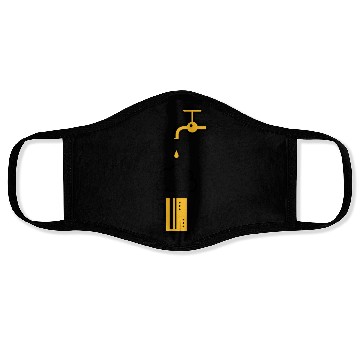 Discover Beer Mug & Tap (Keg Beer / Draft Beer / 2C) Face Masks