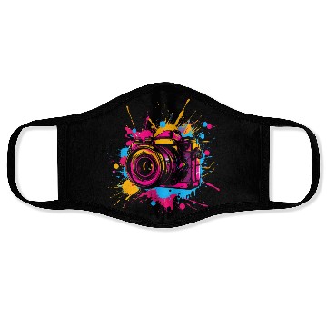 Discover A Watercolor Design For Photography Lovers Face Masks