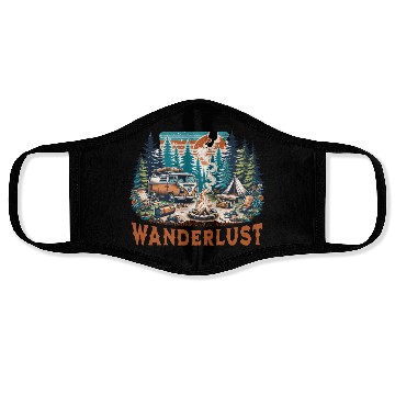Discover 'Wanderlust' Nature Adventure GD Face Masks