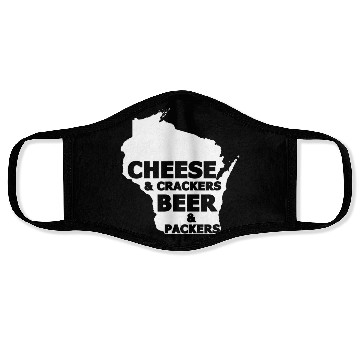 Discover Cheese And Crackers Beer And Packers - Funny Face Masks