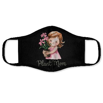 Discover plant mom Face Masks