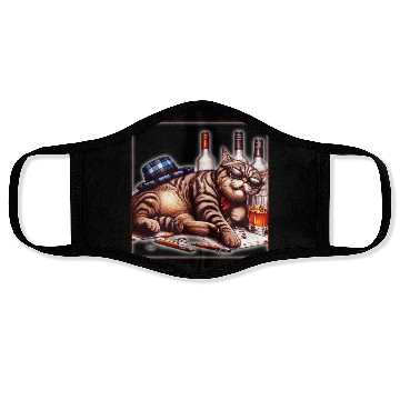 Discover Cat as a person Face Masks