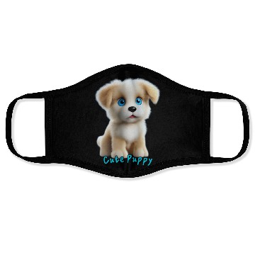 Discover Adorable Blue-Eyed Puppy Face Masks
