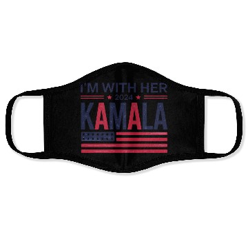 Discover Kamala Harris Support I'm With Her Vote Kamala Har Face Masks