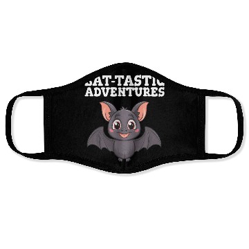 Discover Bat-tastic Adventures Cute Design Face Masks