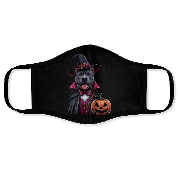 Discover Costumed Pitbull Halloween Face Masks