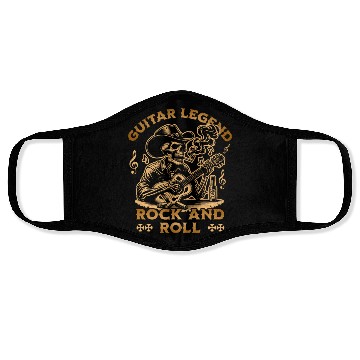 Discover Skeleton Guitar Legend Face Masks