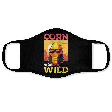 Discover Candy Corn Corn To Be Wild Face Masks