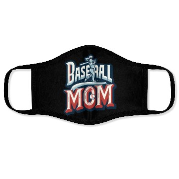 Discover Proud Baseball Mom: Swinging for the Fences.t-shir Face Masks