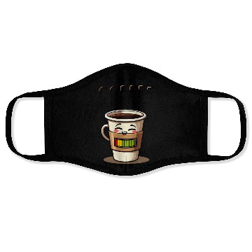 Discover Running on Coffee and Dry Humor Face Masks