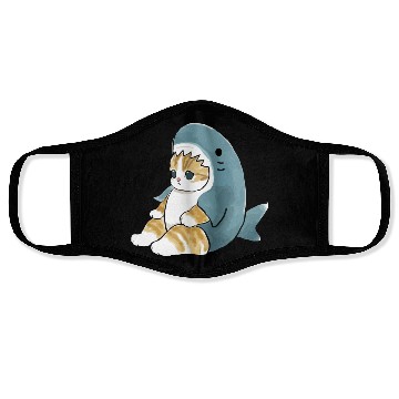 Discover sand cat love pet cat shark Face Masks