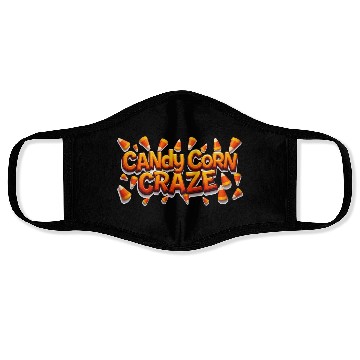 Discover Candy Corn Craze! Face Masks