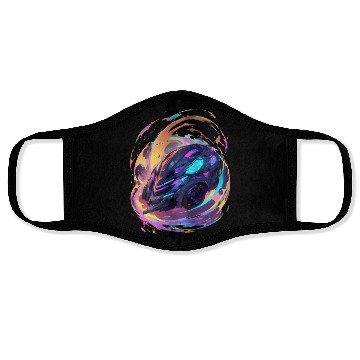 Discover Neon Drift Racer Face Masks