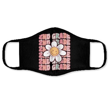 Discover Groovy 2nd Grade Cute Back To School Face Masks