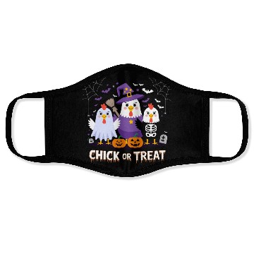 Discover Chick or Treat Halloween Fun with Ghost, Witch, Face Masks