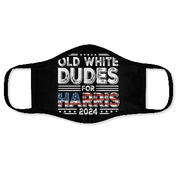 Discover Old White Dudes For Kamala Harris 2024 Election Face Masks