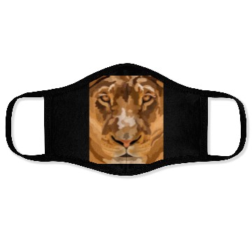 Discover African Lion Face Masks