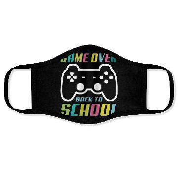 Discover Game Over Back To School Face Masks