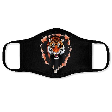Discover Roaring Tiger, Wild Instinct, Jungle King Face Masks