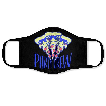 Discover Pizza Salami Fast Food Party Crew Sunglasses Team Face Masks