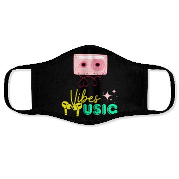 Discover music vibes Face Masks