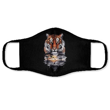 Discover Tiger Paradise Jungle for a Tiger lovers Face Masks