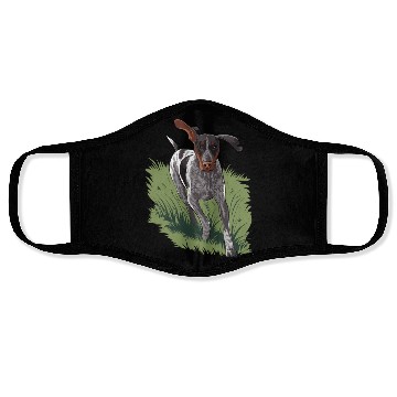 Discover German Shorthaired Pointer Running In Field Face Masks