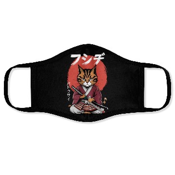 Discover Neko Battousai Samurai Cat Classic Face Masks