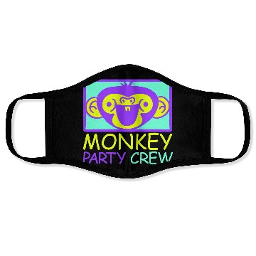 Discover Monkey Chimpanzee Party Animals Crew Team Friends Face Masks