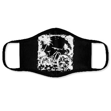 Discover Mountain Biker Graphic Face Masks