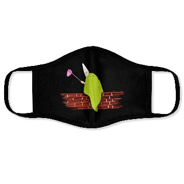 Discover Crawly Gnome Tiny Green Wizard, Funny Green Gnome Face Masks