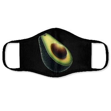 Discover Avocado food art vegan design Face Masks